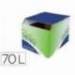 CONTENEDOR PAPELERA RECICLAJE FELLOWES SOBREMESA CARTON 100% RECICLADO MONTAJE MANUAL ENTRADA FRONTAL Y TAPA