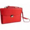 CARTERA PORTADOCUMENTOS Q-CONNECT CON CORREA CIERRE METALICO Y DEPARTAMENTOS INTERIORES COLOR ROJO 390X280