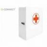 BOTIQUIN Q-CONNECT METALICO 4 COMPARTIMENTOS VACIO PRIMEROS AUXILIOS 330X360X120 MM
