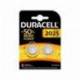 Pila alcalina boton Duracell CR2025 Blister 2 unidades