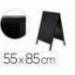 Pizarra Liderpapel negra madera para el suelo 55x85x52 cm