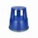 Taburete q-connect ruedas retractiles tres ruedas dos niveles color azul