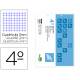 Recambio liderpapel cuarto apaisado 100 h 2tca-06 cuadro 3 mm 2 taladros con margen