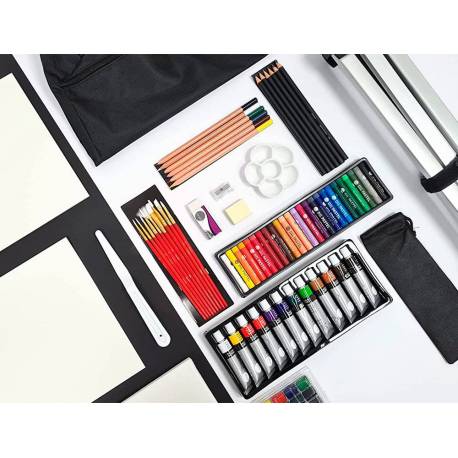 Set De Arte Profesional,Lápices de Colores para Dibujo 96 Malubero Set de  Lapices de colores