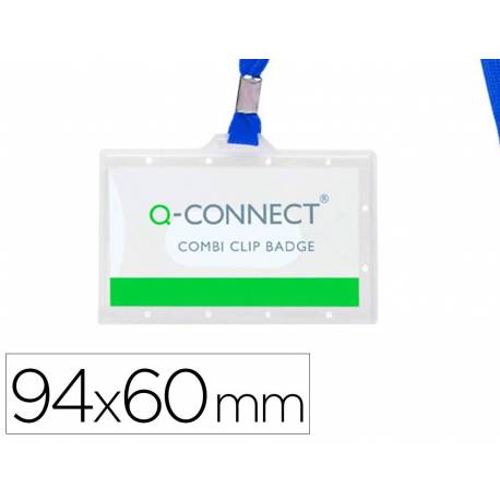 Identificadores Q-Connect cordon plano color azul