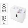 Destructora de Documentos HSM Shredstar X8 Corte en partículas 8 Hojas 18L Nivel seguridad P-4 en Blanco