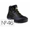 BOTAS DELTAPLUS DE SEGURIDAD PIEL CRUPON PIGMENTADA SUELA PU BI-DENSIDAD COLOR NEGRO TALLA 46