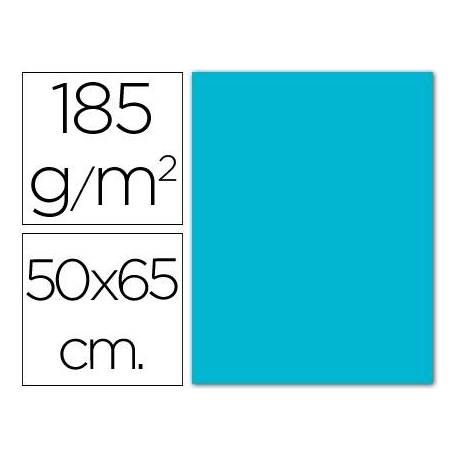Cartulina Guarro azul turquesa 500 x 650 mm 185 g/m2