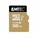 MEMORIA SD MICRO EMTEC CLASS 10 GOLD CON ADAPTADOR 32 GB
