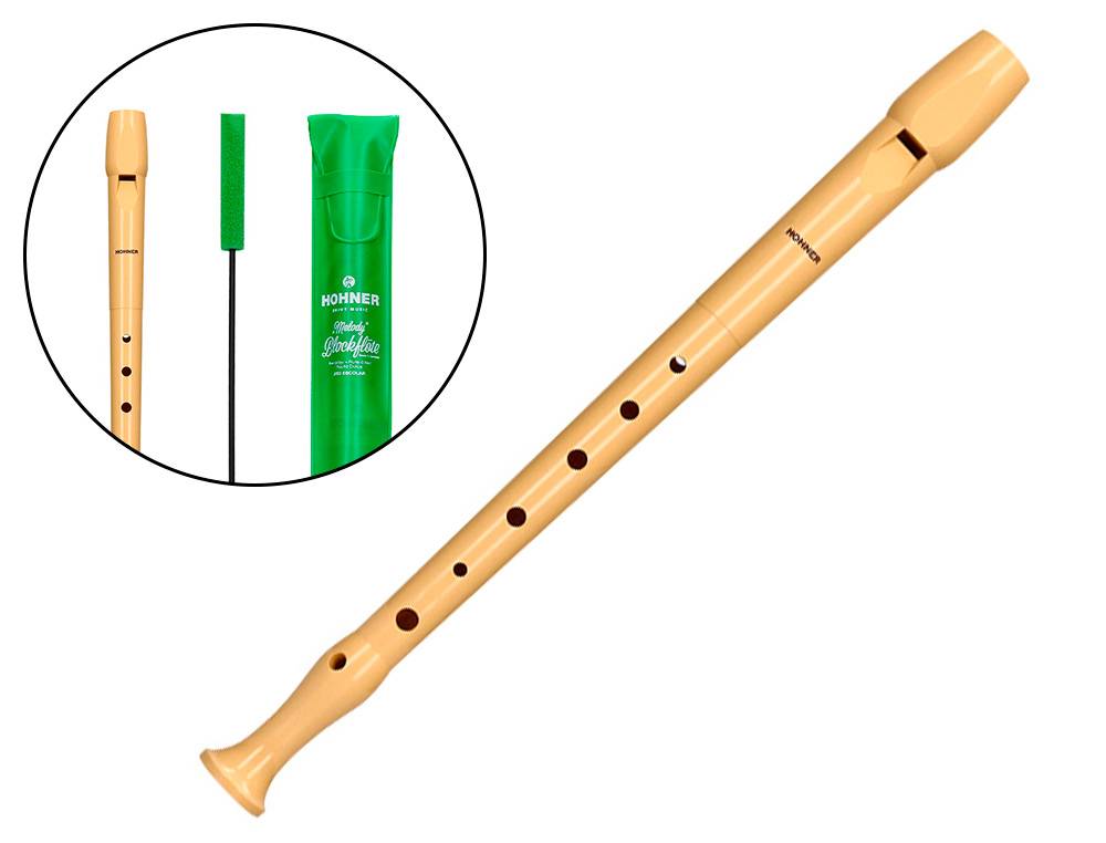 Flauta dulce con funda verde :: Hohner :: Juguetes :: Dideco