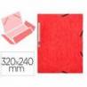 Carpetas de gomas carton prespan Q-Connect Din A4 rojo