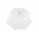 Paraguas de poliester blanco 105 cm de diametro mango suave de madera apertura manual cierre con velcro