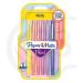 ROTULADOR PAPER MATE FLAIR PASTEL PUNTA DE FIBRA BLISTER DE 6 UNIDADES COLORES SURTIDOS