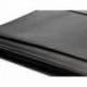 Carpeta portafolios q-connect cremallera 4 anillas 20 mm concalculadora con bolsa para movil color negro 260x355 mm