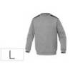SUDADERA DELTAPLUS SWEAT OLINO CON REFUERZO EN ESPALDA Y CODOS GRIS TALLA L