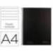 CUADERNO ESPIRAL NAVIGATOR DIN A4 MICRO TAPA FORRADA 120H 80GR HORIZONTAL 5 BANDAS 4 TALADROS NEGRO
