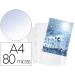 FUNDA MULTITALADRO DURABLE PREMIUM DIN A4 POLIPROPILENO 80 MC CRISTAL BOLSA DE 100 UNIDADES