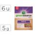 LIMPIADOR DE SUELOS BUNZL GREENSOURCE ECOLOGICO PASTILLA DE 5 GR PAQUETE DE 6 UNIDADES