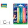 PEGAMENTO IMEDIO GLITTER GLUE BRILLA EN LA OSCURIDAD PARA MANUALIDADES 10 ML BLISTER DE 5 UNIDADES COLORES SURTIDOS
