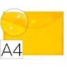 Carpeta sobre con velcro Din A4 Liderpapel amarillo