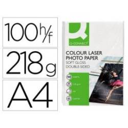Papel foto laser Q-Connect Glossy Din A4