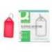 LLAVERO PORTAETIQUETAS Q-CONNECT PREMIUM COLOR ROJO CAJA DE 40 UNIDADES