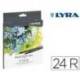 Rotulador Lyra Duo Aqua Brush Art Pen doble punta fina y pincel Caja 24 unidades