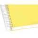 Bloc Liderpapel Din A4 crafy cuadrícula 4mm tapa forrada 90 gr 80 hojas color amarillo