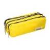 BOLSO ESCOLAR LIDERPAPEL PORTATODO RECTANGULAR 3 BOLSILLOS AMARILLO PASTEL 185X55X70 MM