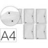 Carpeta liderpapel dossier broche 36664 polipropileno din a4 pack de 5 incolora transparente multitaladro