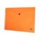 Carpeta dossier broche Liderpapel DIN A4 polipropileno 180 micras 50 hojas color naranja