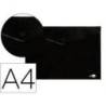 Carpeta dossier broche Liderpapel DIN A4 polipropileno 180 micras 50 hojas color negro