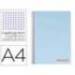 Bloc Liderpapel Din A4 wonder cuadrícula 4mm tapa polipropileno 90 gr color azul