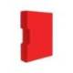 Carpeta escaparate Liderpapel DIN A4 100 fundas polipropileno con cajetín color rojo