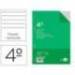 Recambio Liderpapel Cuarto 6 taladros 60 gr rayado horizontal