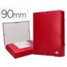 Carpeta de proyectos Liderpapel de carton con gomas Paper Coat lomo 90 mm rojo