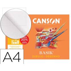 Papel dibujo Canson A4 130 g/m2 Minipack 10 hojas