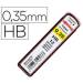 MINAS ROTRING GRAFITO 0,35 MM HB ESTUCHE DE 12 MINAS