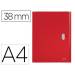CARPETA DE PROYECTOS LEITZ RECYCLE DIN A4 POLIPROPILENO LOMO 38 MM ROJO