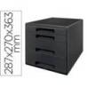 FICHERO CAJONES DE SOBREMESA LEITZ RECYCLE 4 CAJONES COLOR NEGRO 287X270X363 MM
