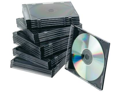 Caja CD/DVD Slim marca Q-Connect. Caja 25 ud. (31732)