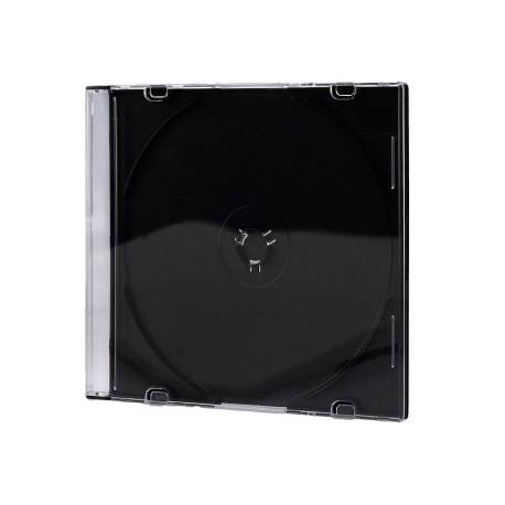 Caja CD Jewel 2 discos Bandeja Negra Pack 100 uds