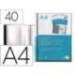 Carpeta escaparate con 40 fundas fijas Beautone negro 40 micras