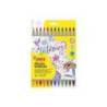 ROTULADOR JOVI LETTERING DOBLE PUNTA FINA Y PINCEL ESTUCHE 12 UNIDADES COLORES SURTIDOS