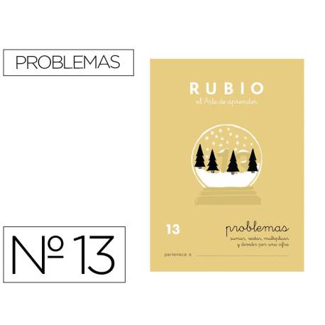 Cuaderno Rubio Problemas nº 13 Sumar, restar, multiplicar y dividir por una cifra