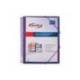 CARPETA PARDO ESCAPARATE CON ESPIRAL 20 FUNDAS FOLIO PERSONALIZABLE COLOR LILA