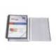 CARPETA PARDO ESCAPARATE CON ESPIRAL 20 FUNDAS FOLIO PERSONALIZABLE COLOR NEGRA