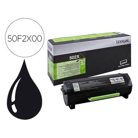 TONER LEXMARK 502XáMS410 / MS510 / MS610 NEGRO 10000 PÁGINAS
