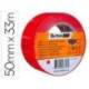 CINTA ADHESIVA TARIFOLD PARA MARCAJE Y SEÑALIZACION DE SUELO 33 MT X 50 MM COLOR ROJO