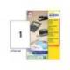ETIQUETA ADHESIVA AVERY BLANCA BRILLANTE LASER 210X297 MM CAJA DE 40 UNIDADES